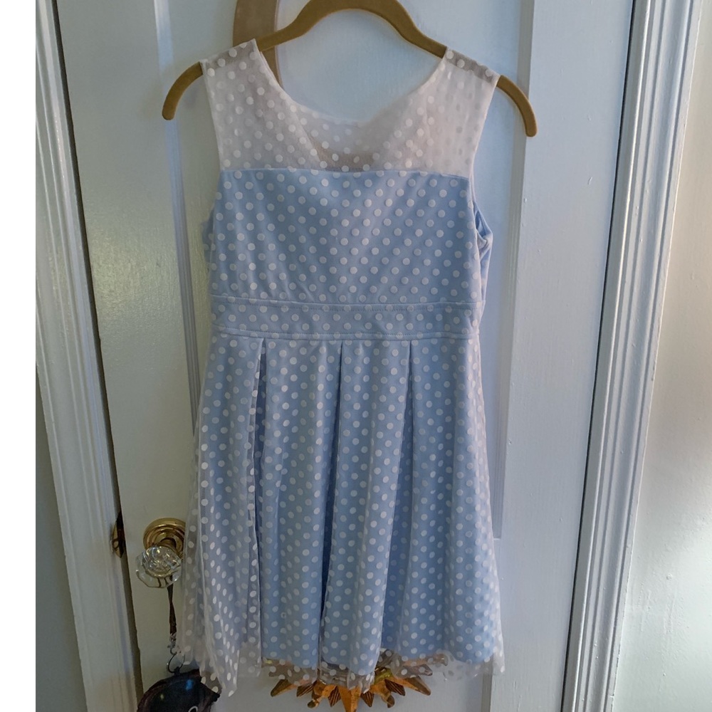 Polka dot mesh dress